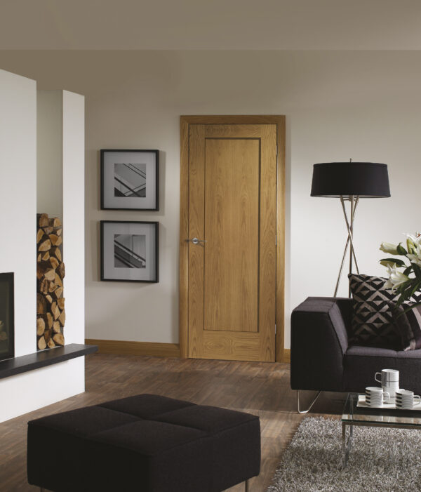 Internal Oak Pattern 10 Fire Door