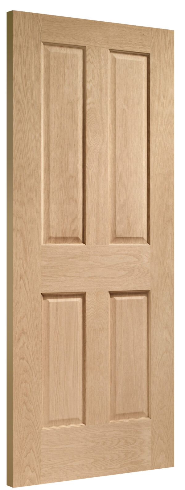 Victorian 4 Panel Pre-Finished Internal Oak Fire Door - Image 3