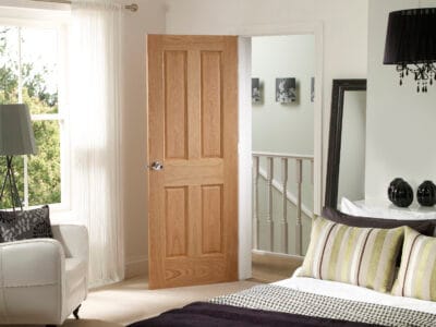 Victorian 4 Panel Pre-Finished Internal Oak Door