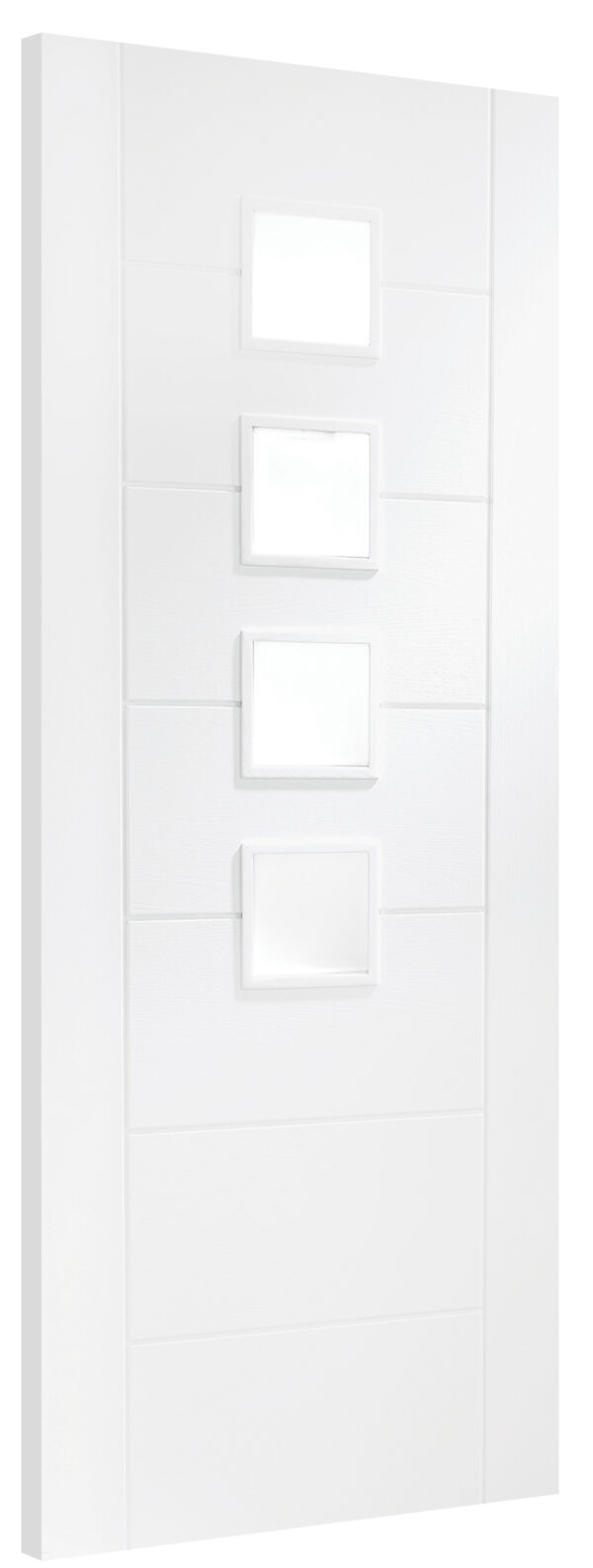 Palermo Internal White Primed Door with Obscure Glass - Image 3