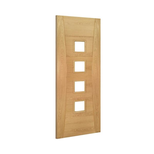 Pamplona Prefinished Internal Oak Door with Glass - Image 2