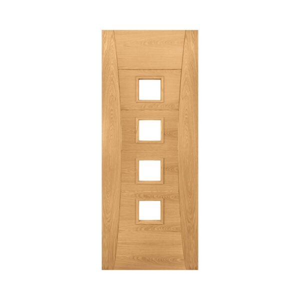 Pamplona Prefinished Internal Oak Door with Glass