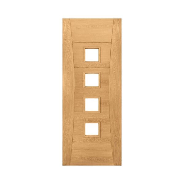 Pamplona Prefinished Oak Internal FD30 Fire Door with Glass