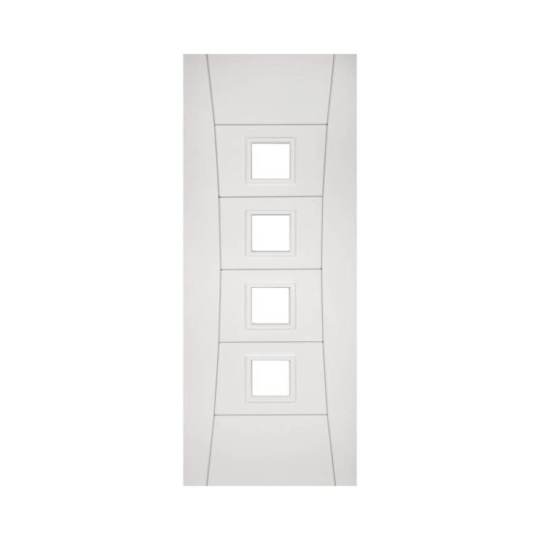 Pamplona White Internal FD30 Fire Door with Glass