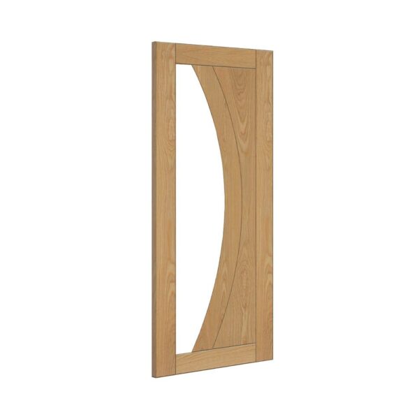 Ravello Prefinished Internal Oak Door with Glass - Image 3