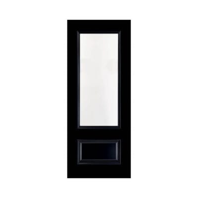Sandringham Prefinished Black Internal Door with Glass