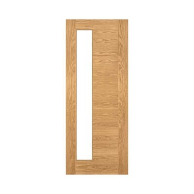 Seville 1SL Prefinished Internal Oak Door with Glass