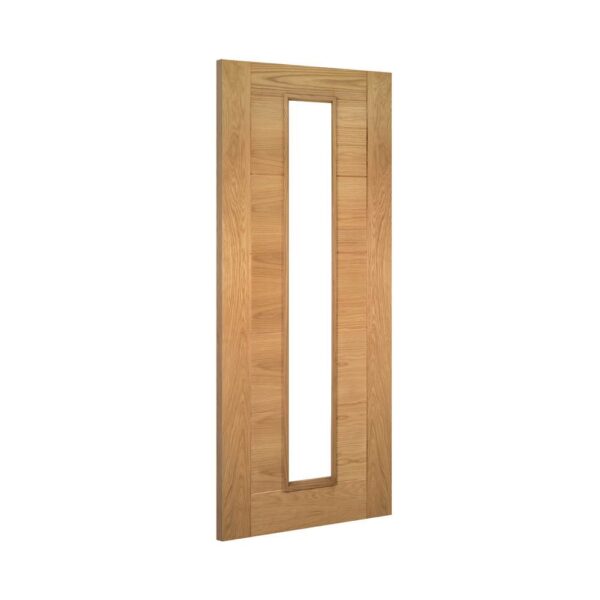 Seville 1L Prefinished Oak Internal FD30 Fire Door with Glass - Image 3