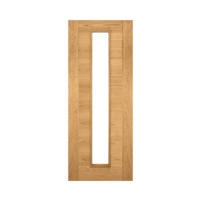 Seville 1L Prefinished Internal Oak Door with Glass