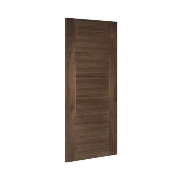 Valencia Prefinished Internal Walnut Door with Glass - Image 2