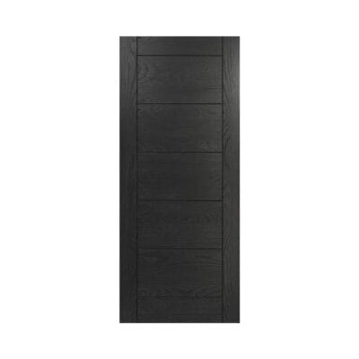 Seville Brushed Black Oak Internal FD30 Fire Door