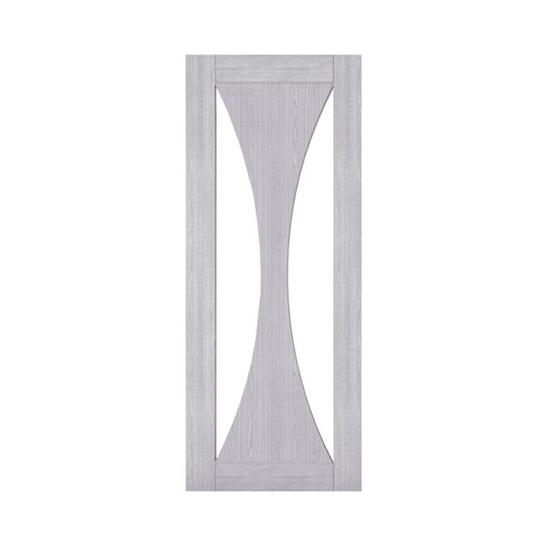 Sorrento Prefinished Light Ash Grey Internal Door with Glass