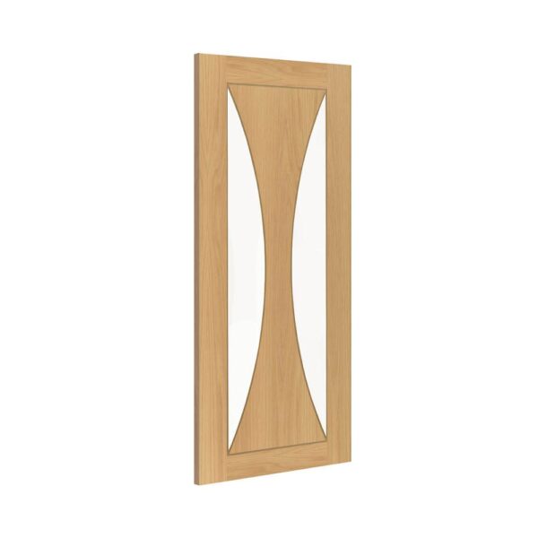 Sorrento Prefinished Internal Oak Door with Glass - Image 2