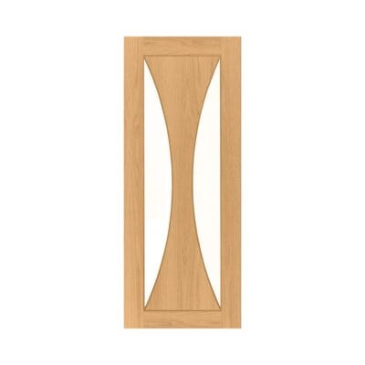 Sorrento Prefinished Internal Oak Door with Glass