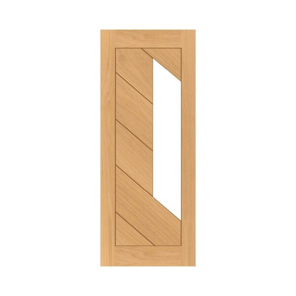 Torino Prefinished Internal Oak Door with Glass