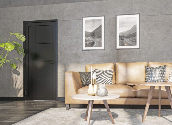 Brixton Prefinished Black Industrial Internal Door - Image 3