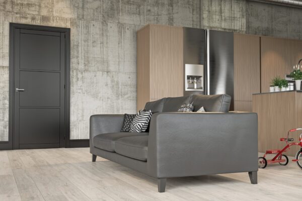 Camden Prefinished Black Industrial Internal Door - Image 3