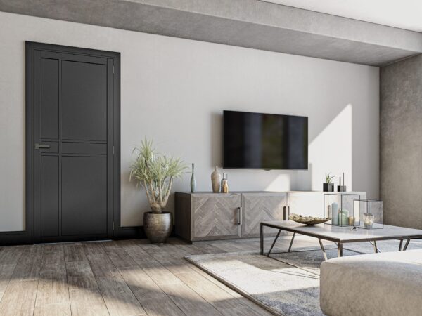 Dalston Prefinished Black Industrial Internal Door - Image 3