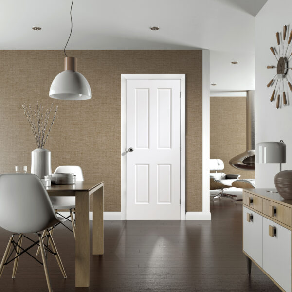 Internal White Pre-Finished Victorian Door