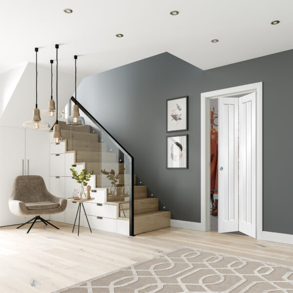 Internal White Primed Worcester Bi-Fold