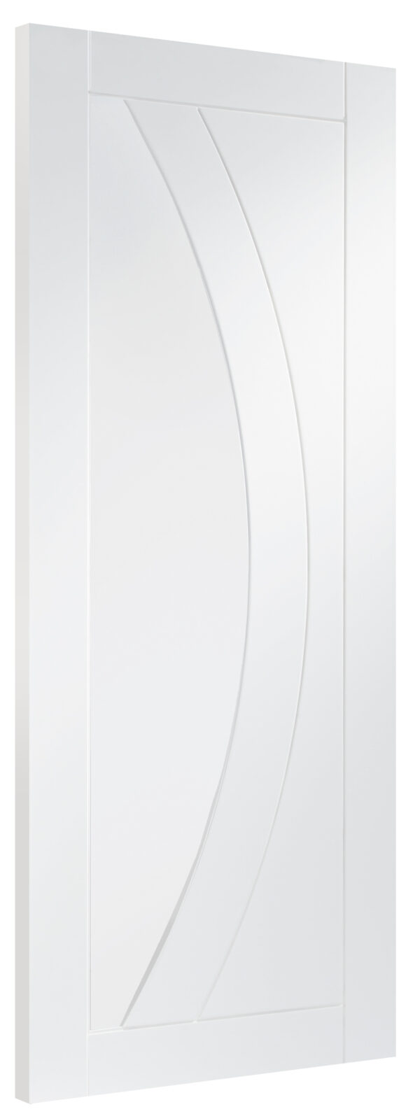 Internal White Primed Salerno Fire Door with Clear Glass - Image 4