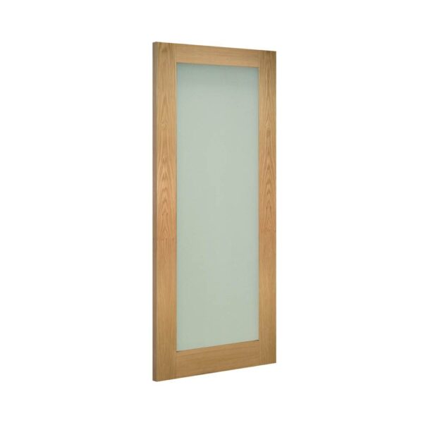 Walden Unfinished Internal Oak Door with Frosted Glass - Image 2