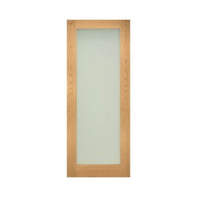Walden Unfinished Internal Oak Door with Frosted Glass