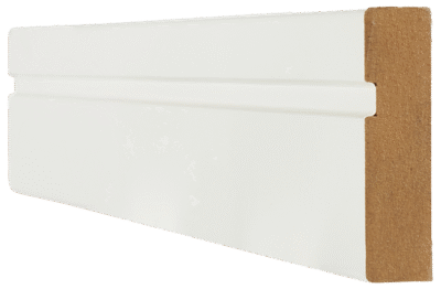 White Primed Architrave Single Groove
