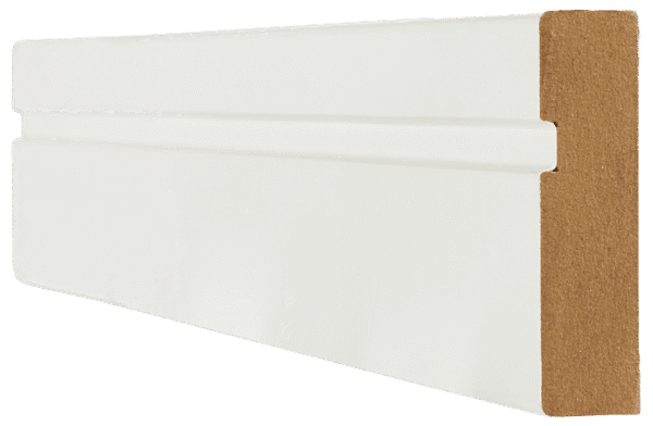 White Primed Architrave Single Groove