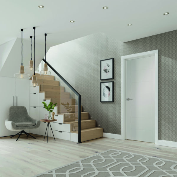 Palermo Internal White Primed Fire Door