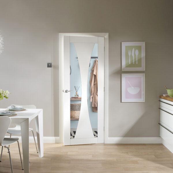 Internal White Primed Verona with Clear Glass