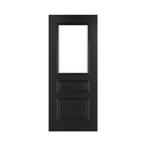 Windsor Prefinished Black Internal Door with Glass