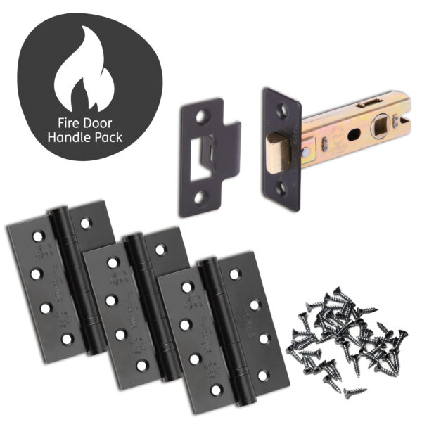 Livenza Fire Door Handle Pack with 65mm Latch - Image 2